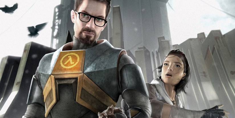 Gordon and Alyx from Half-Life 2