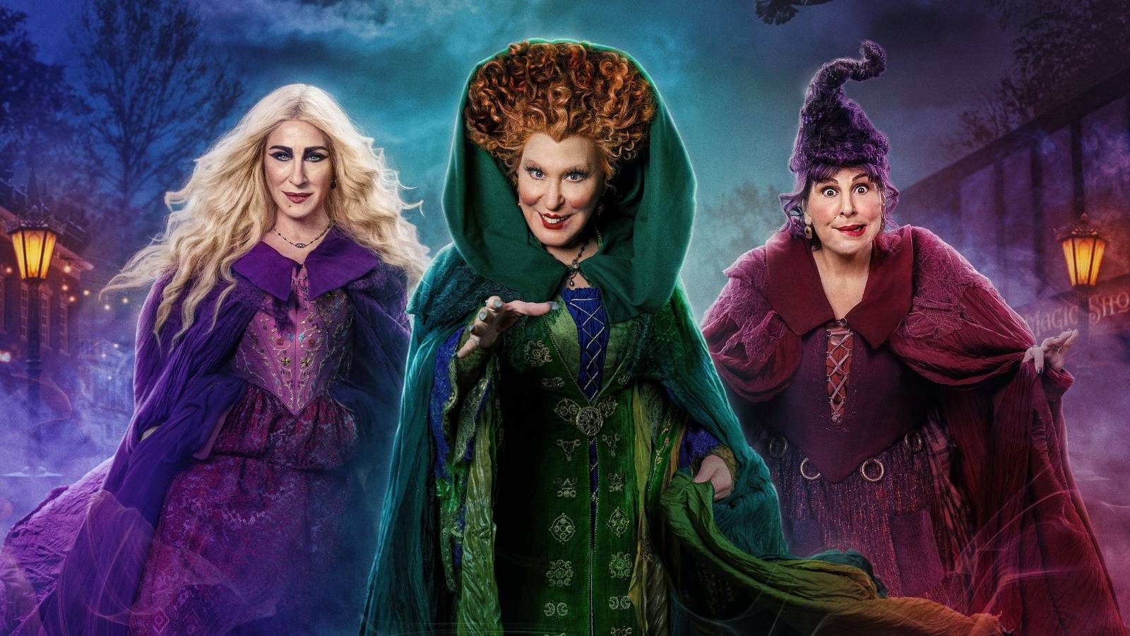 Hocus Pocus 2 Sanderson sisters Winifred Sarah Mary Kathy Najimy Bette Midler Sarah Jessica Parker