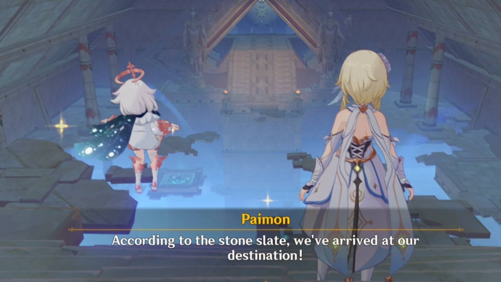 how to follow the stone state guidance and enter the depths of the mausoleum in genshin impact