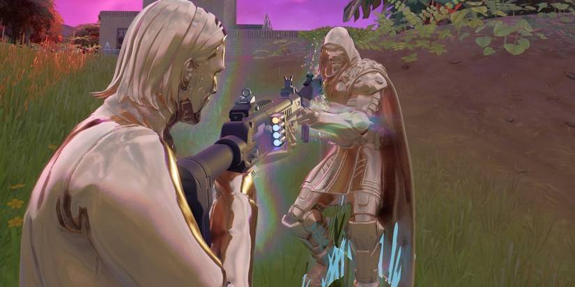 john wick and doctor doom as chrome