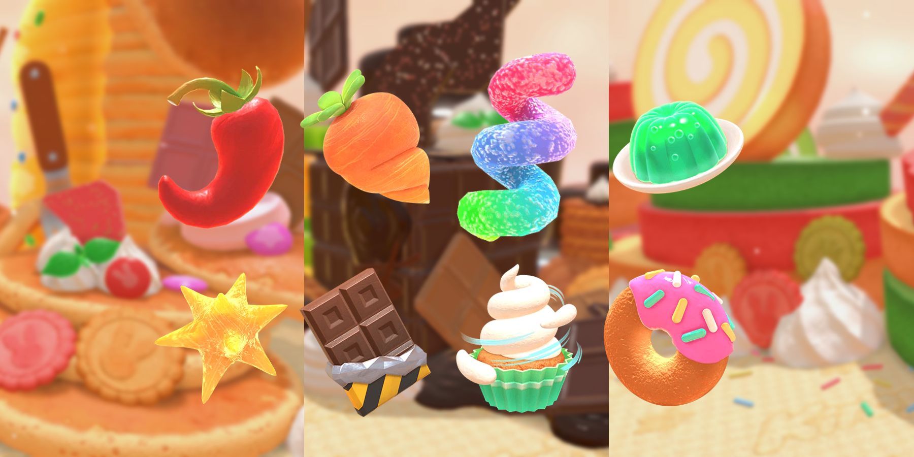 pepper carrot gummy jelly candy chocolate frosting donut nintendo hal laboratory