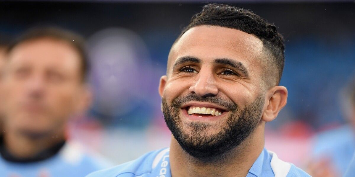 mahrez smiling