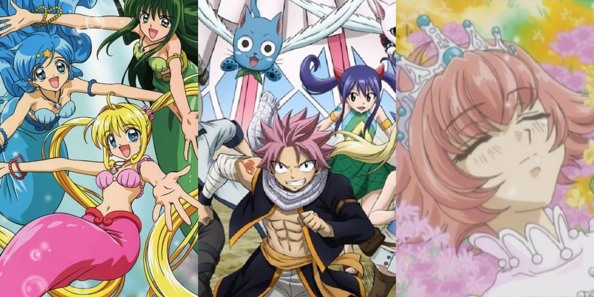 mermaids in Mermaid Melody Pichi Pichi Pitch, guild members in Fairy Tail, Himeno in Pretear