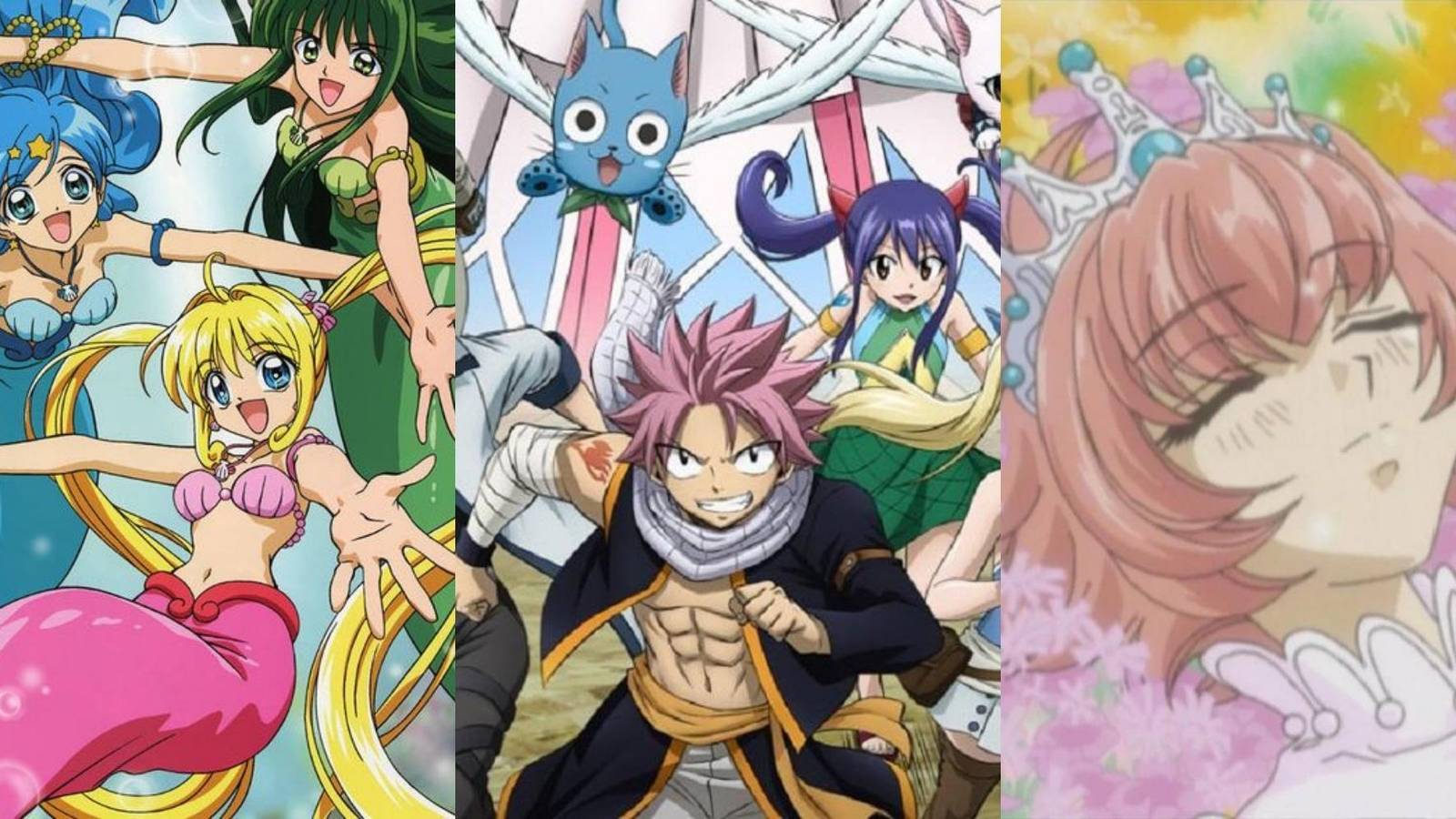 mermaids in Mermaid Melody Pichi Pichi Pitch, guild members in Fairy Tail, Himeno in Pretear