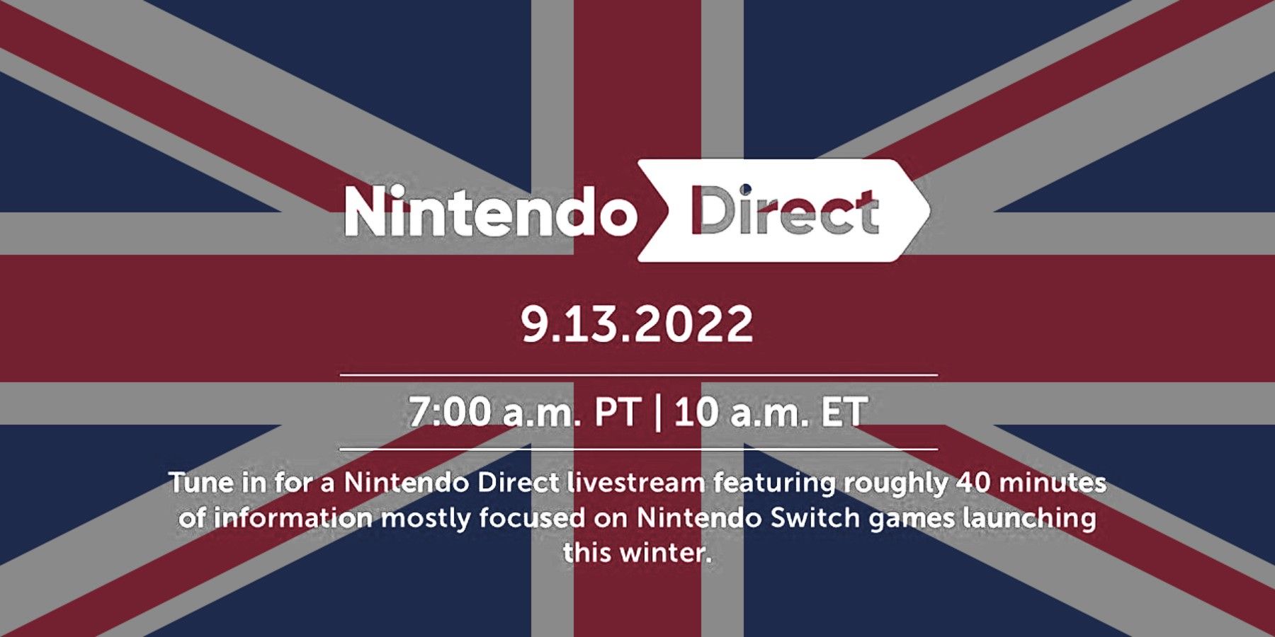 nintendo direct september 2022 uk flag