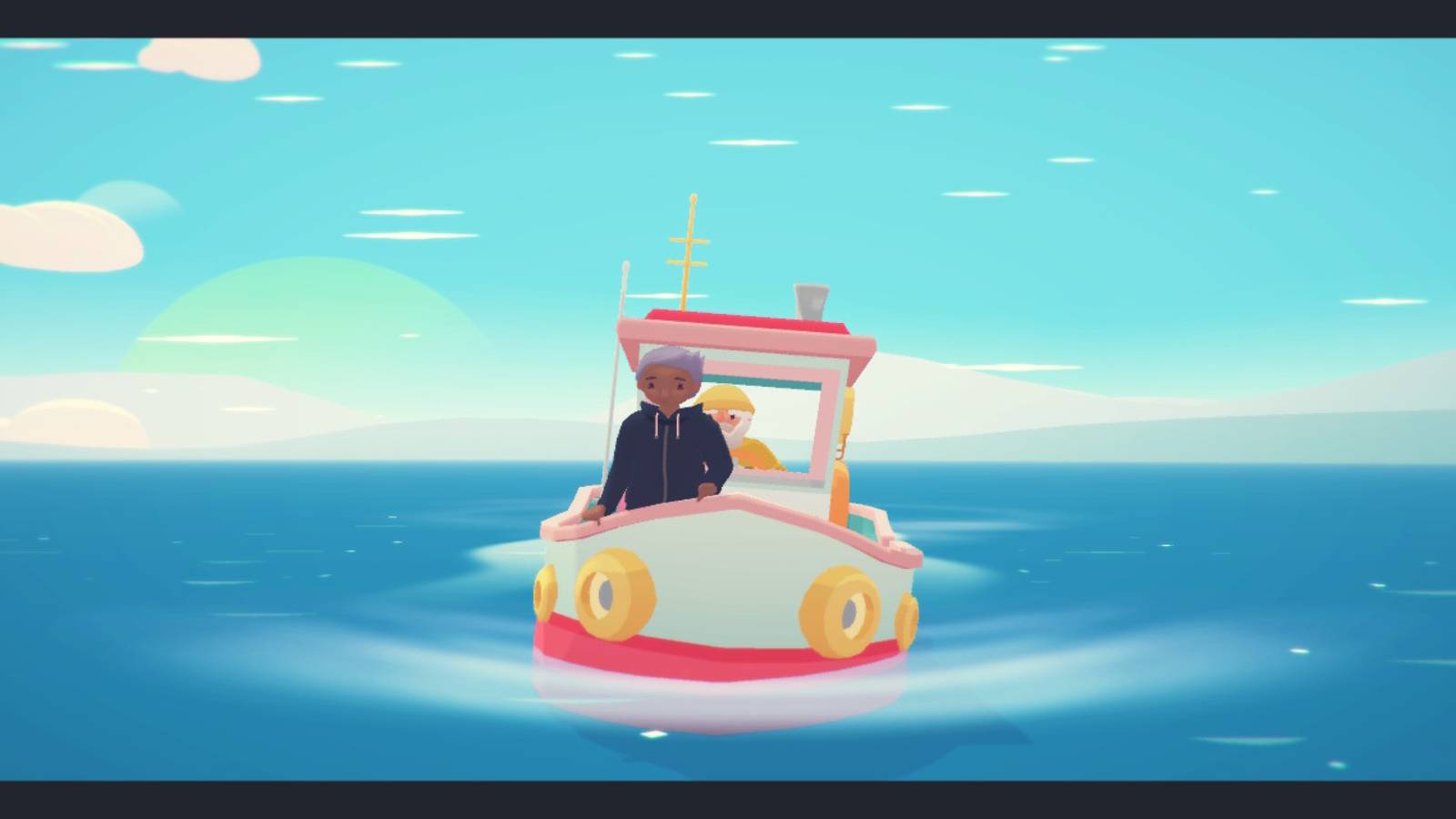 ooblets opening scene boat ocean