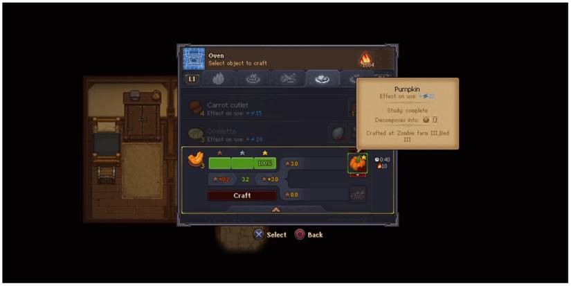 Graveyard Keeper oven interface