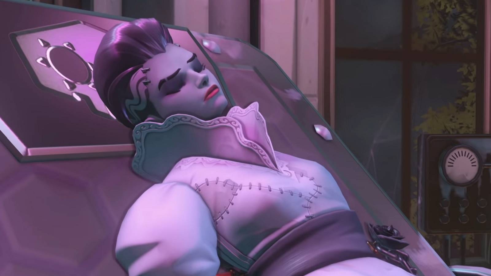 overwatch sombra bride of frankenstein skin
