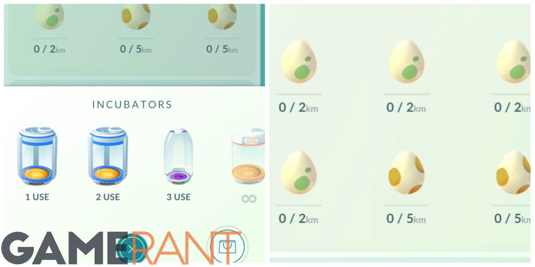 pokemon go egg incubators