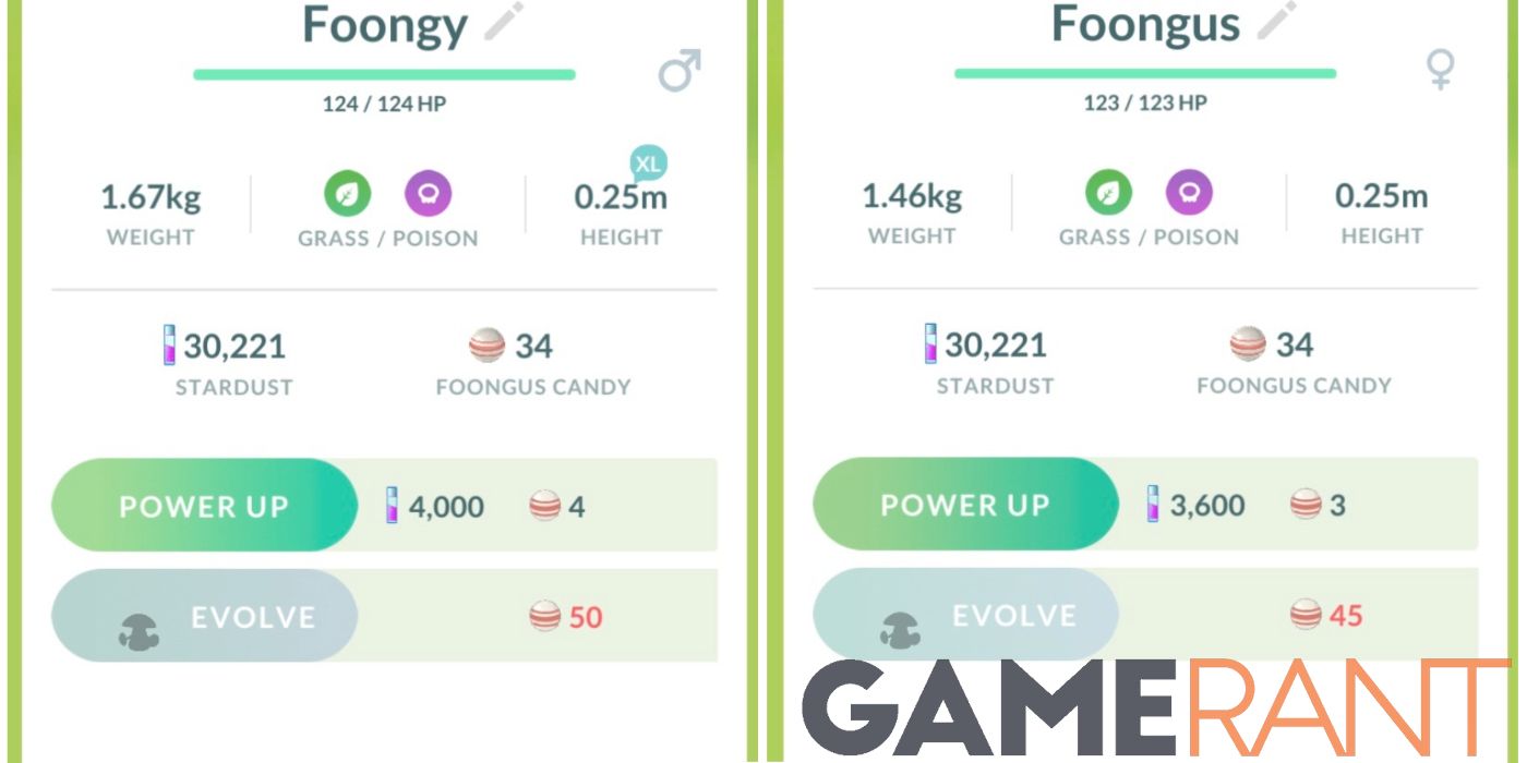 pokemon go foongus stats