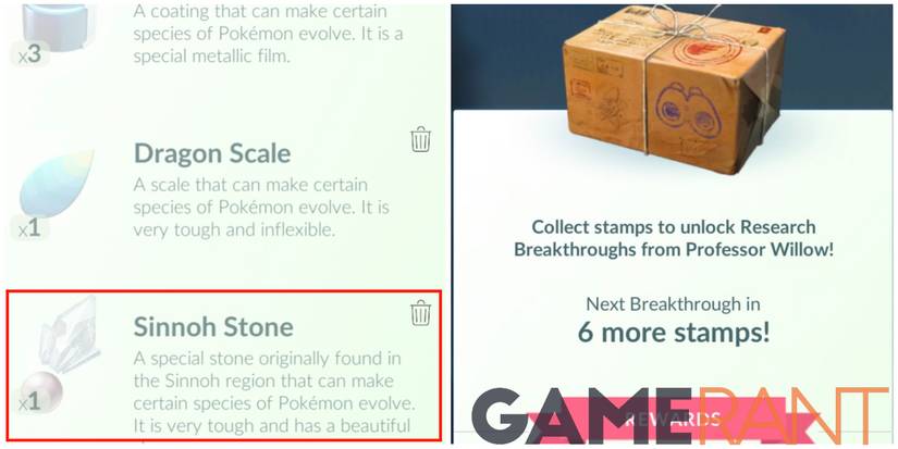 pokemon go sinnoh stone