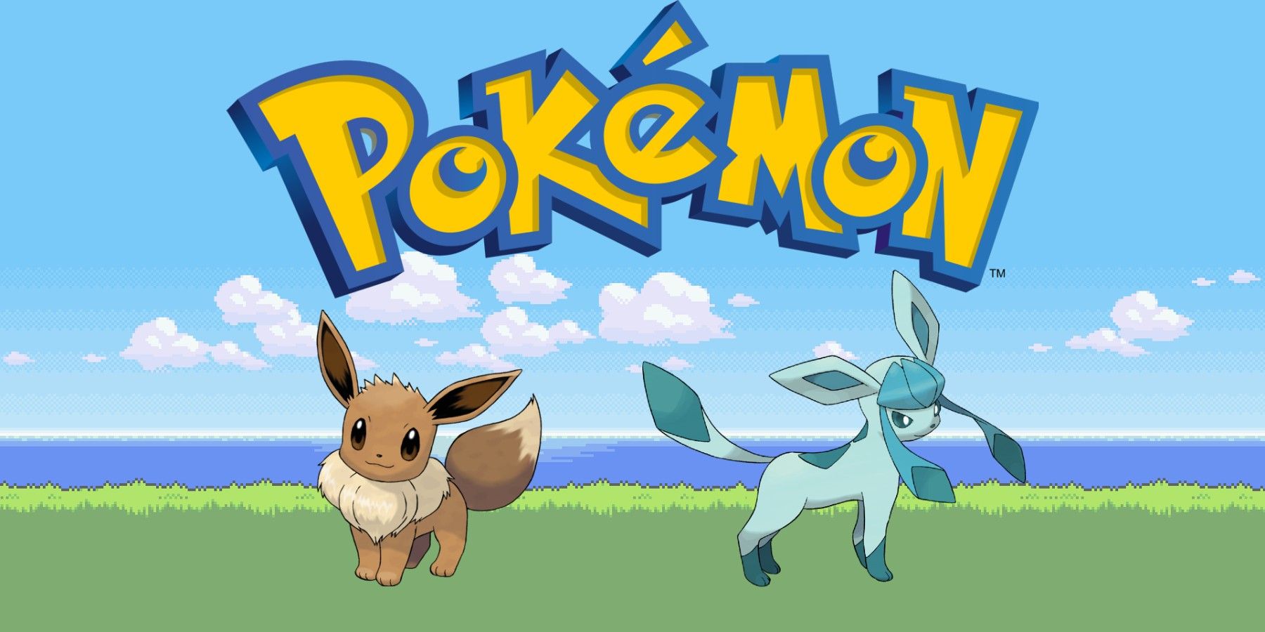 pokemon logo and eevee