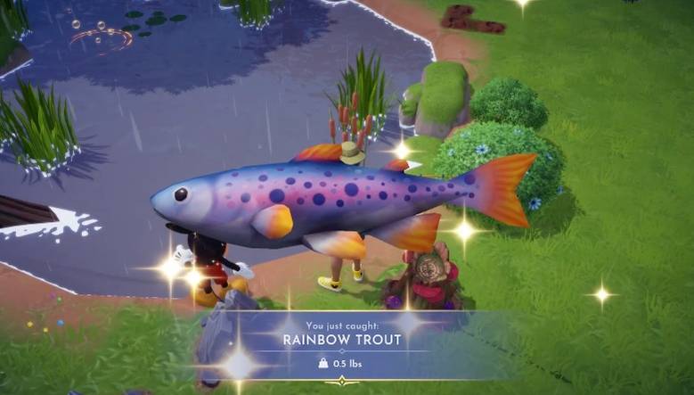 rainbow trout disney dreamlight valley fish