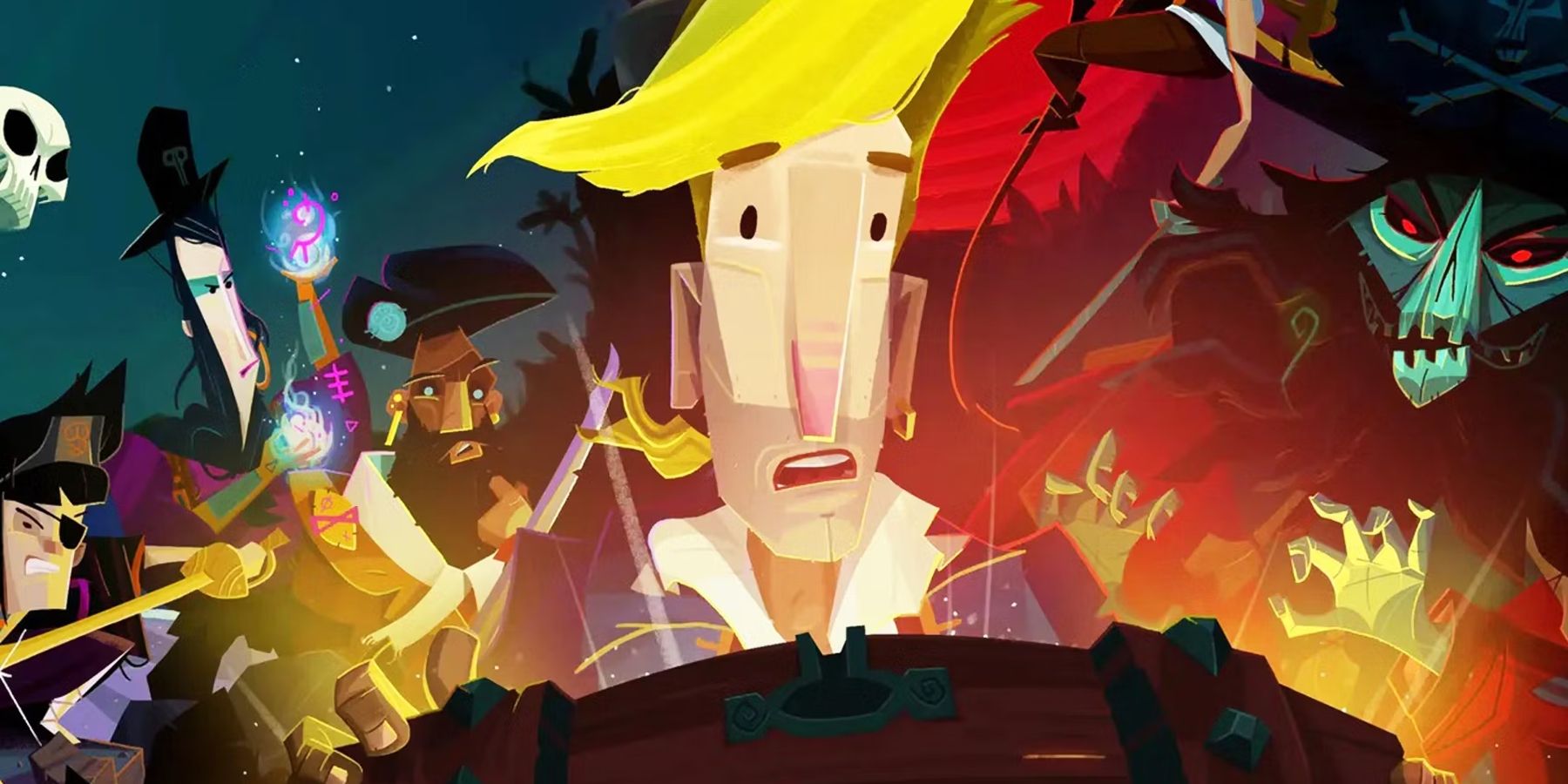 return to monkey island key art guybrush