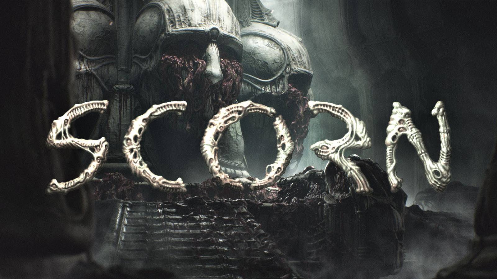scorn logo header