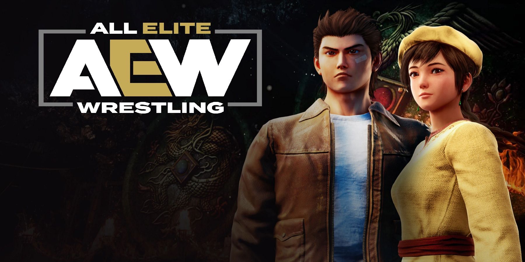 shenmue 3 with aew logo