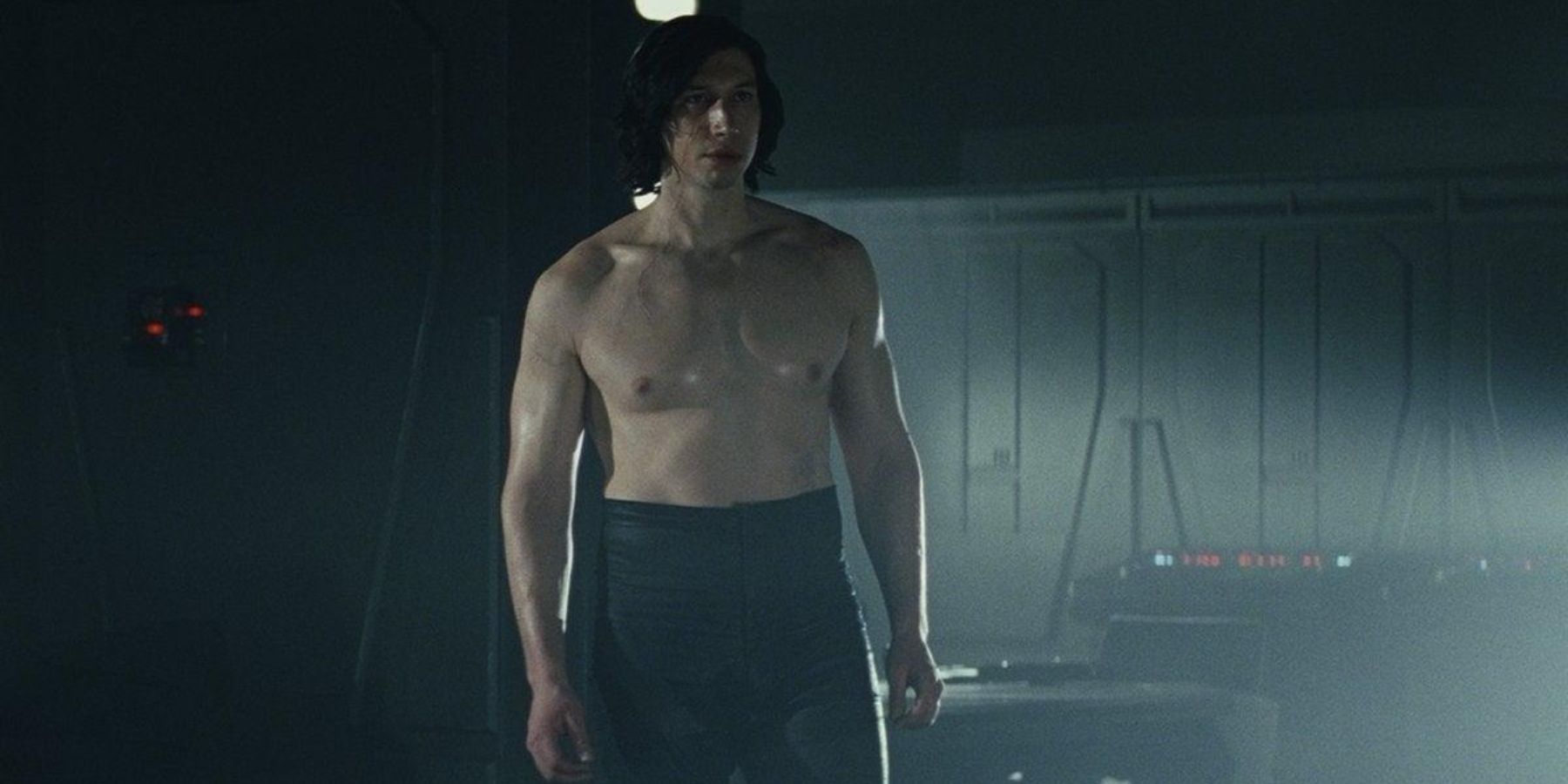 A shirtless Kylo Ren in Star Wars: The Last Jedi