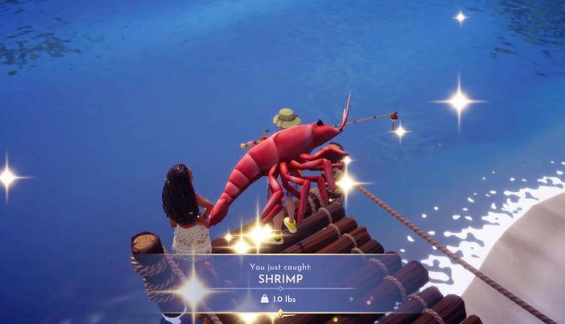 shrimp dreamlight valley beach moana