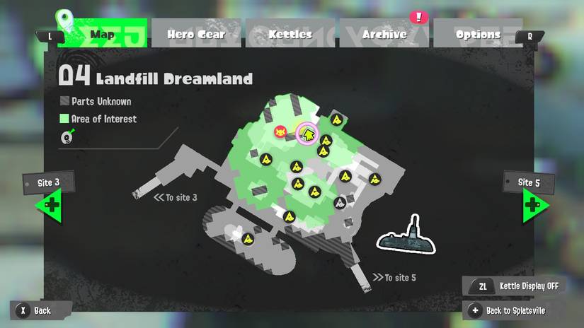 site 4 landfill dreamland splatoon 3
