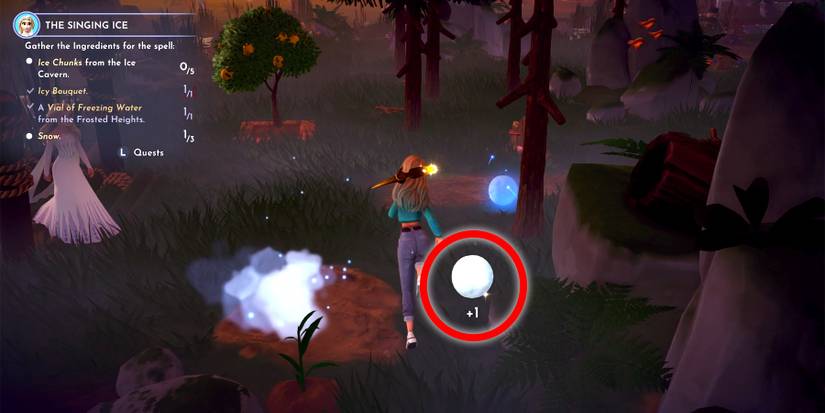 snow in disney dreamlight valley 