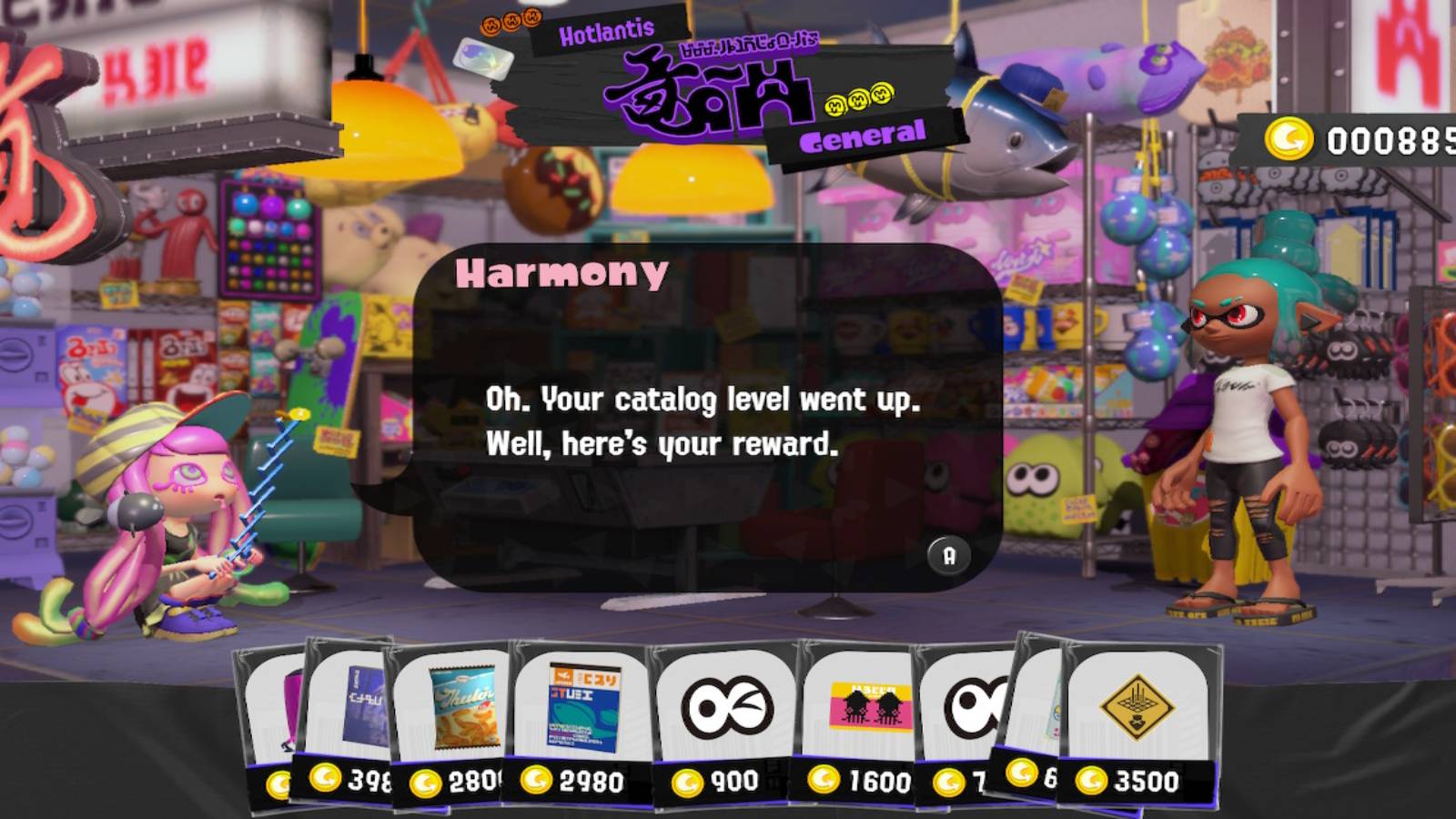 splatoon 3 harmony hotlantis catalog