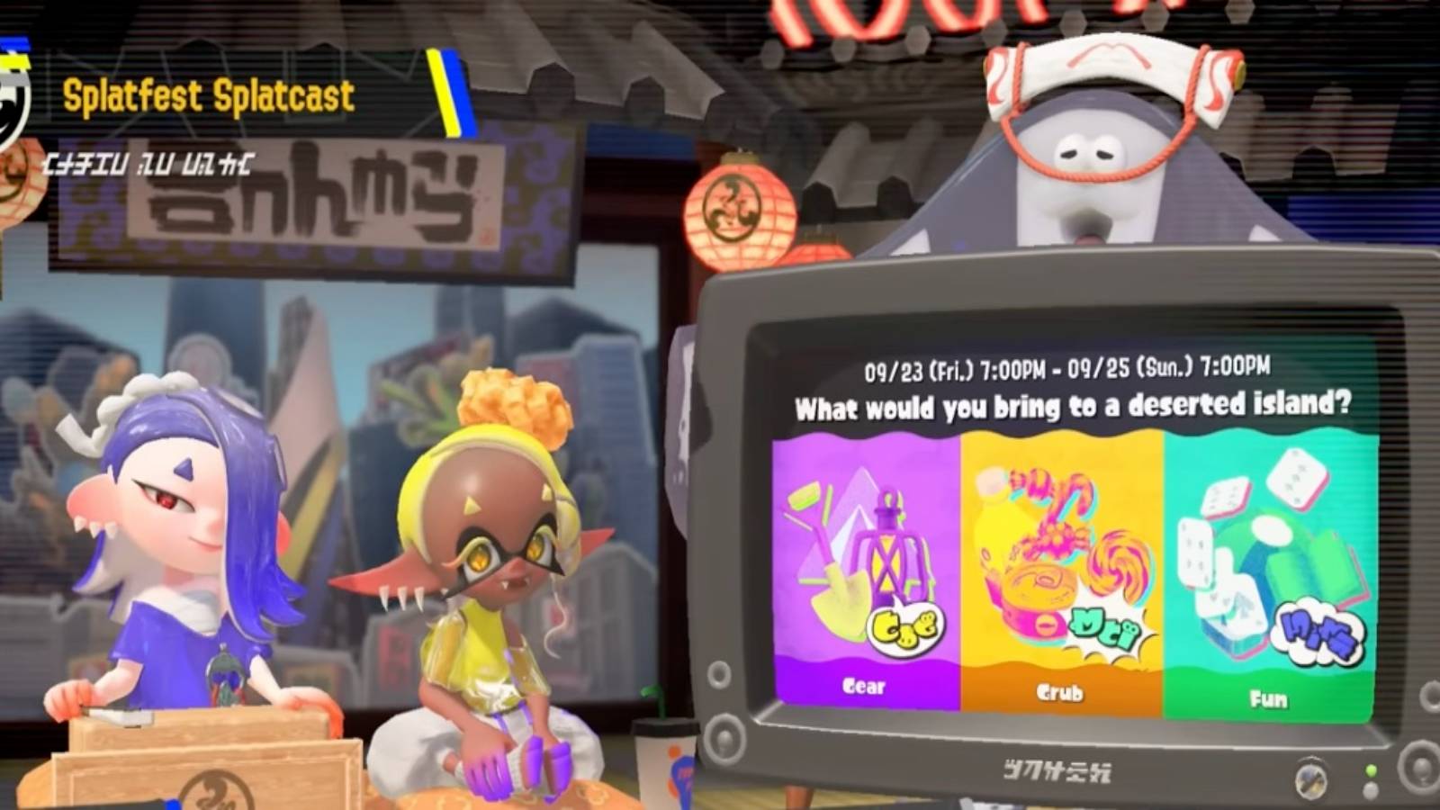 splatoon 3 splatfest splatcast shiver frye big man