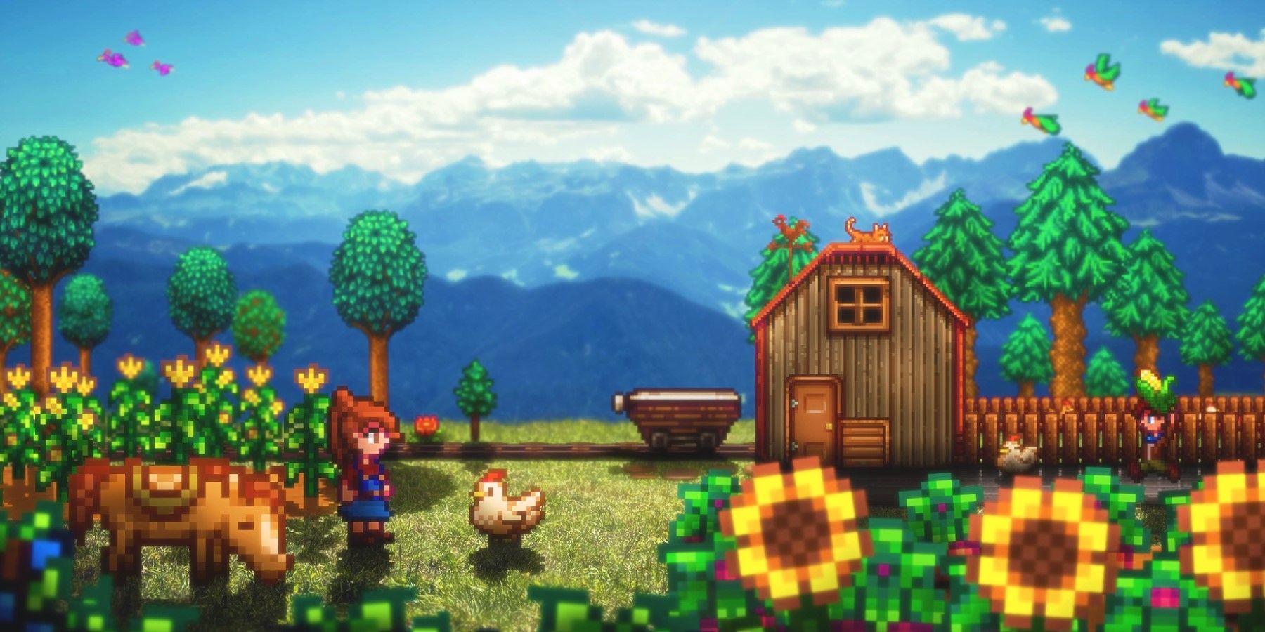 Stardew Valley Expanded Farm Wallpaper