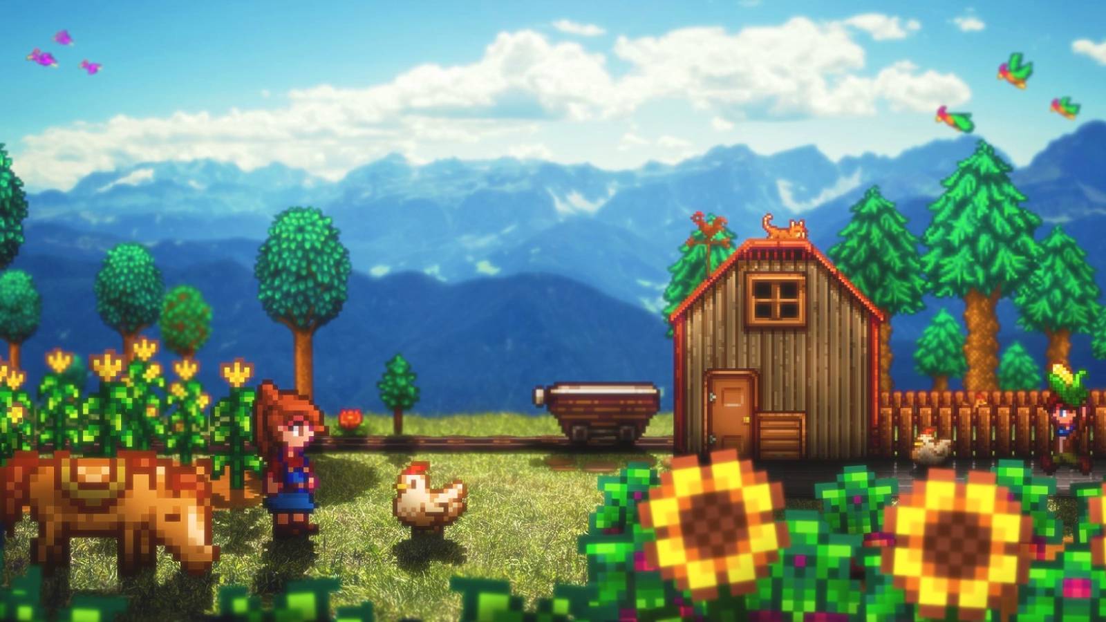 Stardew Valley Expanded Farm Wallpaper