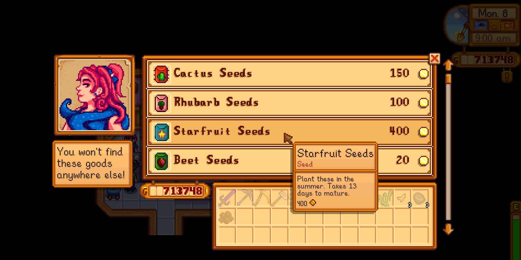 Starfruit seeds stardew valley