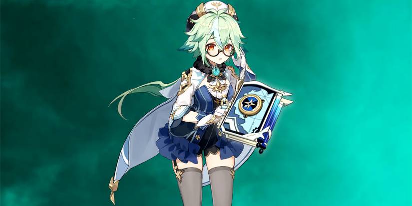 sucrose looking at appa mare in genshin impact