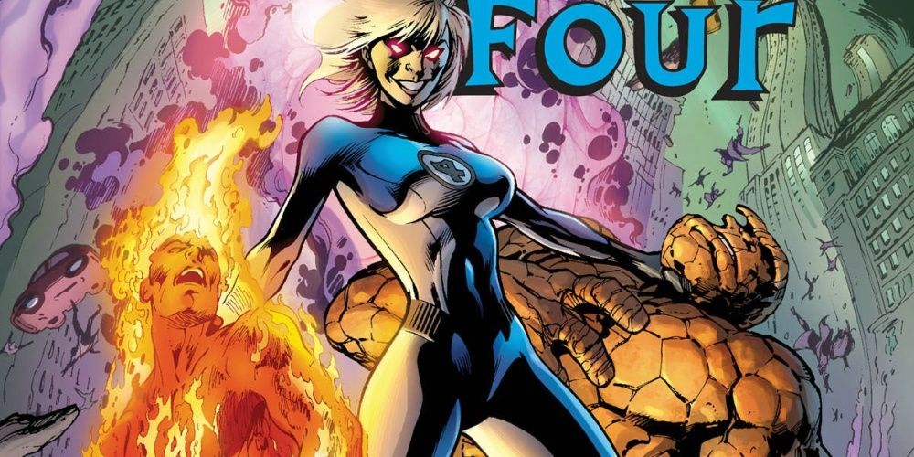 sue storm defeating human torch and thing