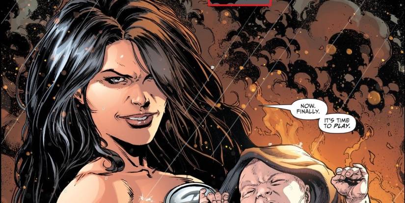 superwoman from earth 3 with mazahs