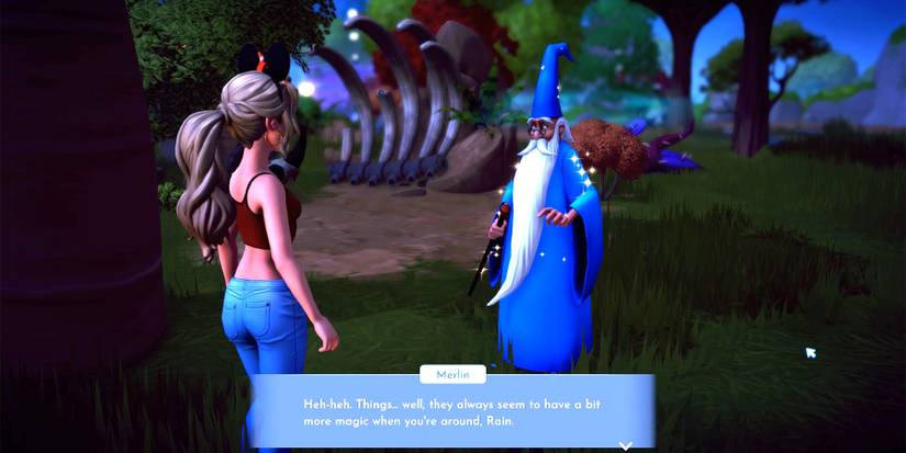 talking with merlin in disney dreamlight valley