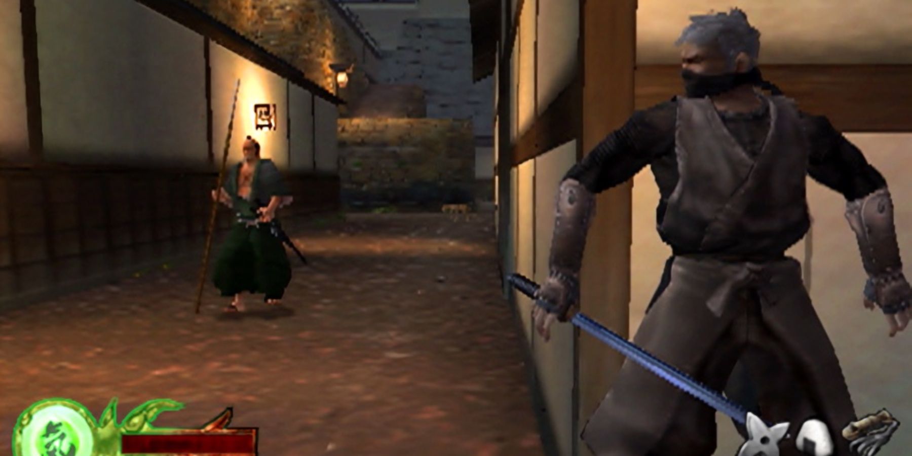 A hiding Rikimaru in Tenchu: Stealth Assassins