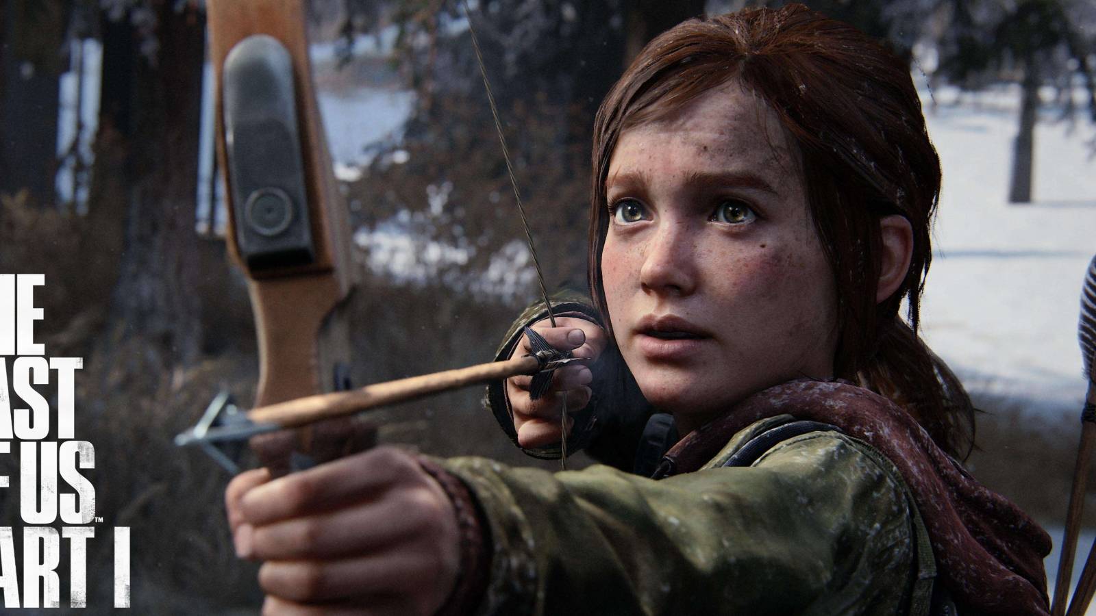the last of us part 1 logo ellie bow drawn the hunt