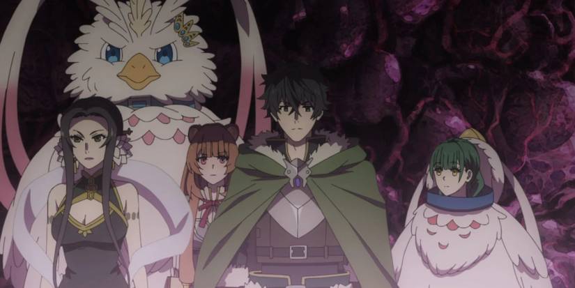 therisingoftheshieldhero-naofumiandpartyinsidespirittortoise