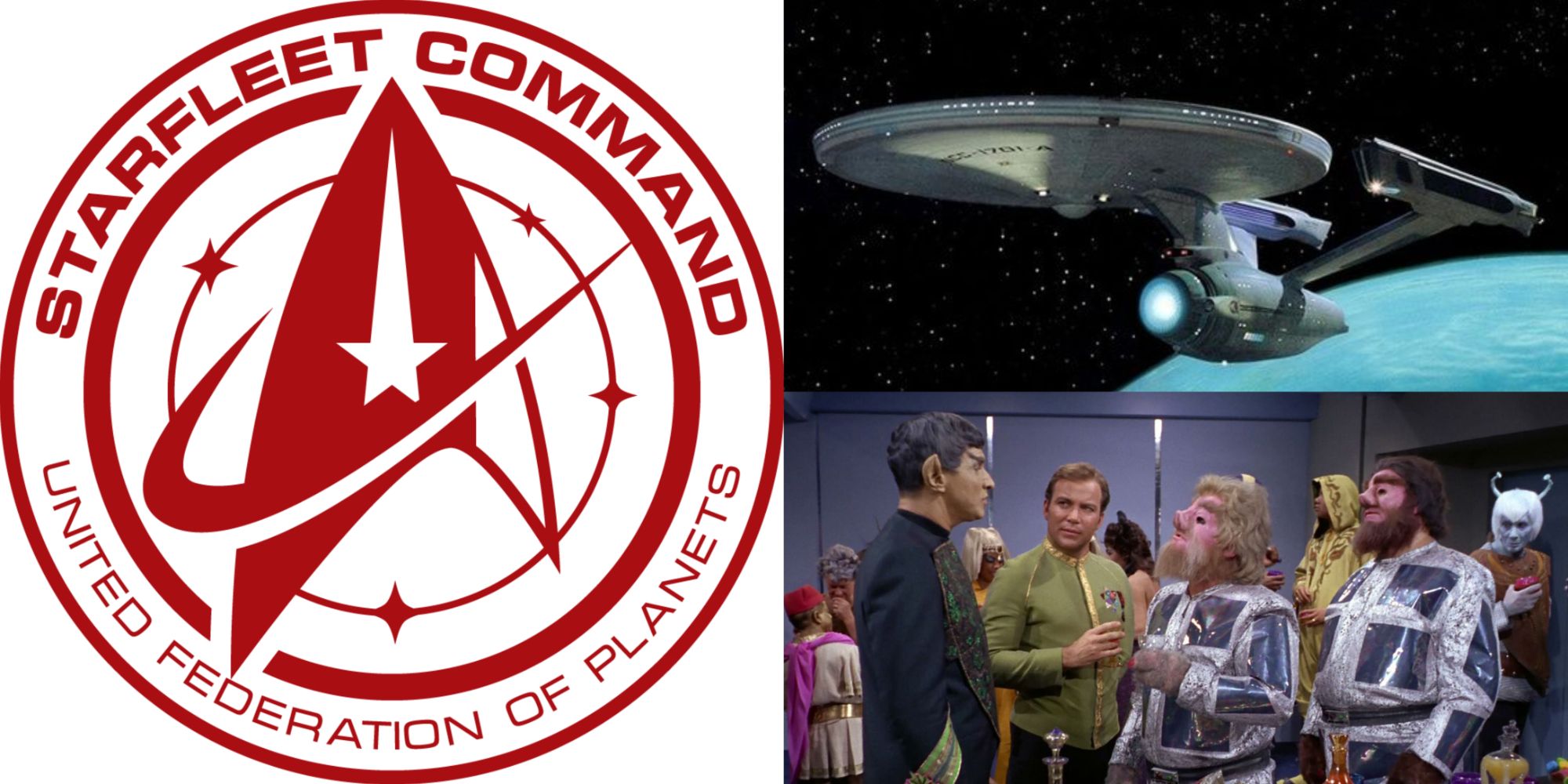 title image important events in starfleet history split image sterfleet symbol uss enterprise journey to babel