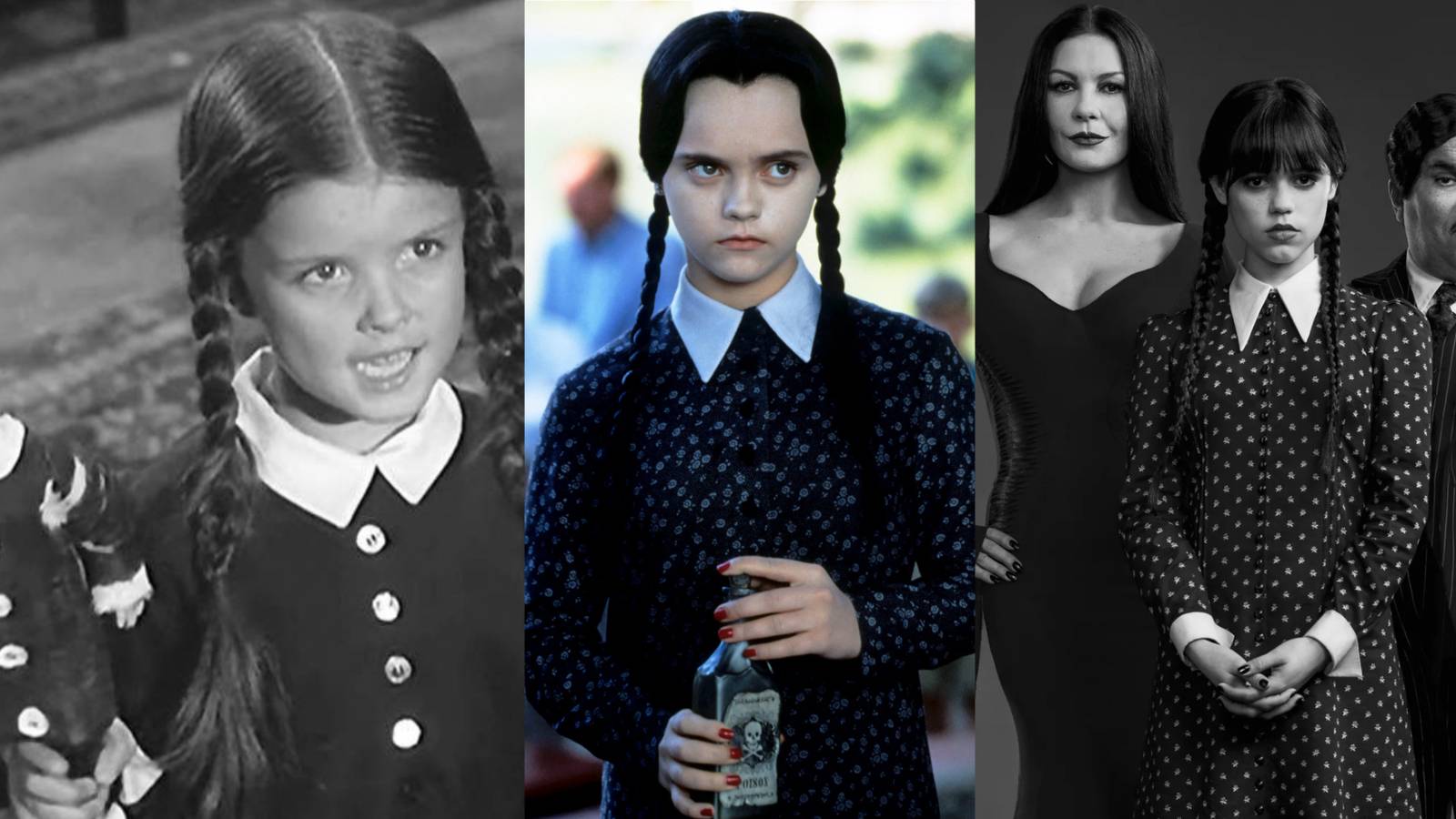 title image sit com wednesday ricci as wednesday ortega as wednesday with morticia and gomez