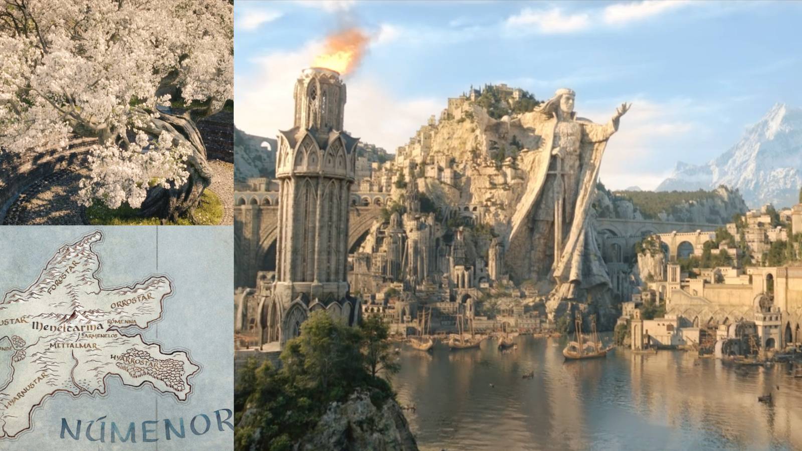 title split image sights of Numenor