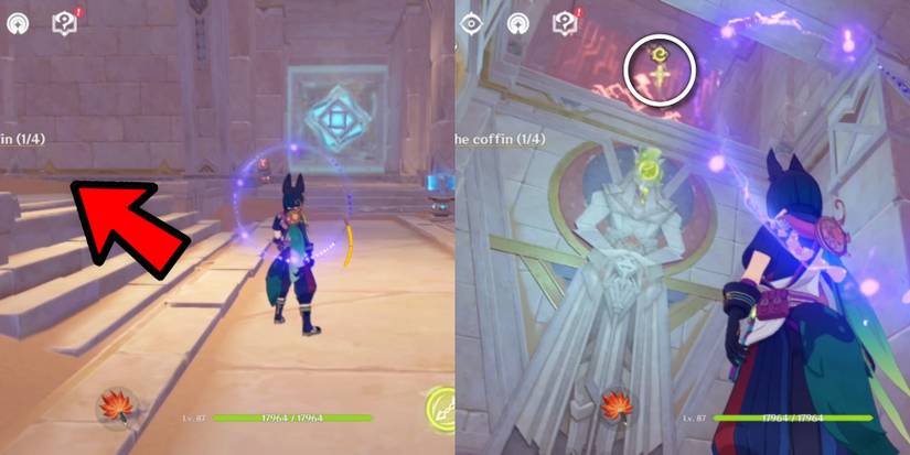 trying to find the coffin in genshin impact