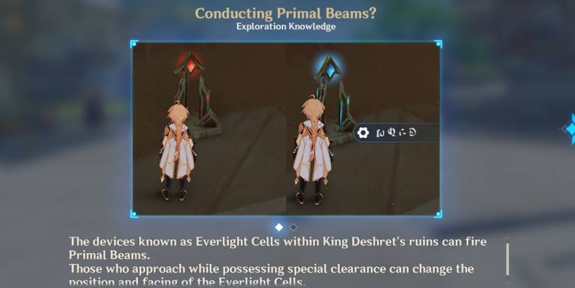 turning the everlight cells in genshin impact