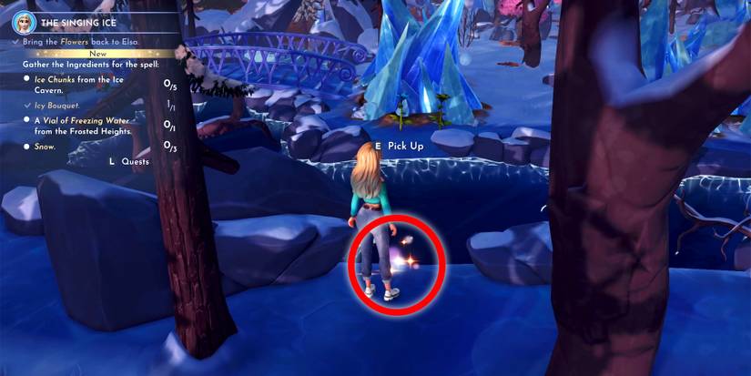 vial of freezing water in disney dreamlight valley