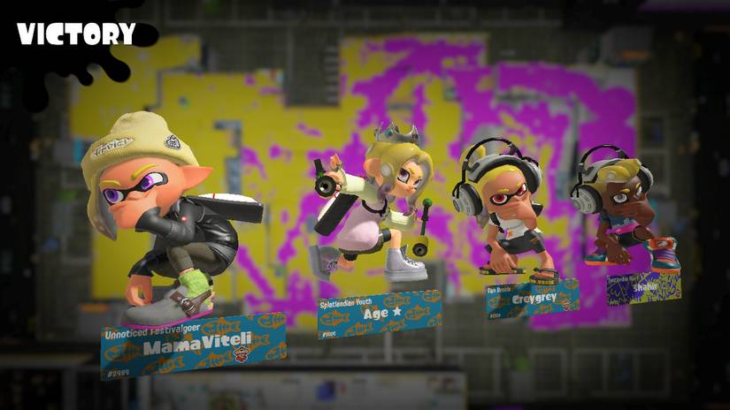 victory screen splatoon 3 online multiplayer matches