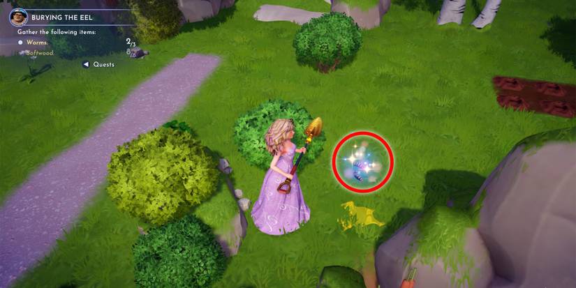 worms location in disney dreamlight valley