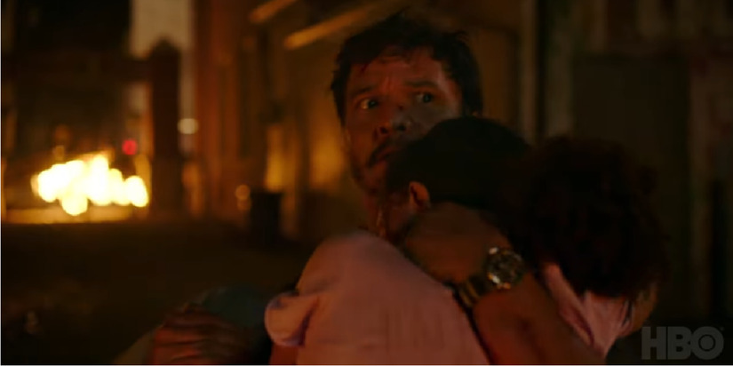 young joel carrying his daughter sarah