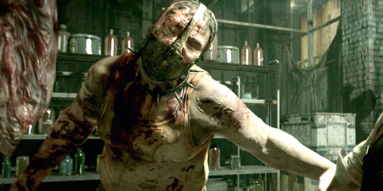 Closeup of the Sadist in The Evil Within