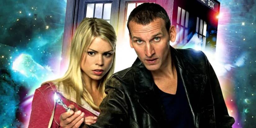 Christopher Eccleston Ninth Doctor with Rose Tyler