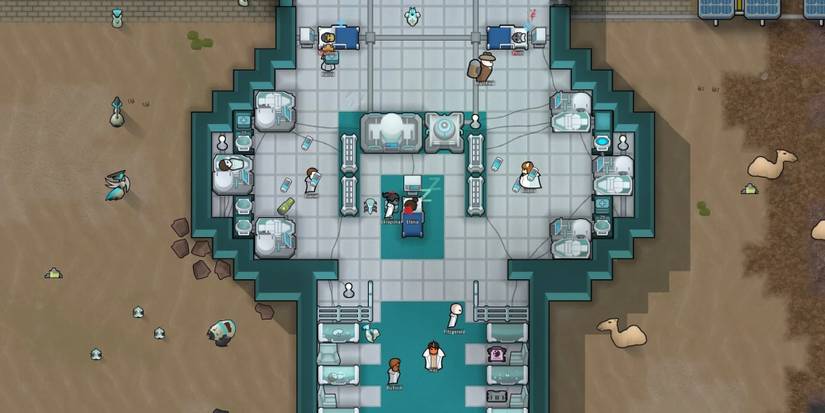 A base with colonists in it in RimWorld