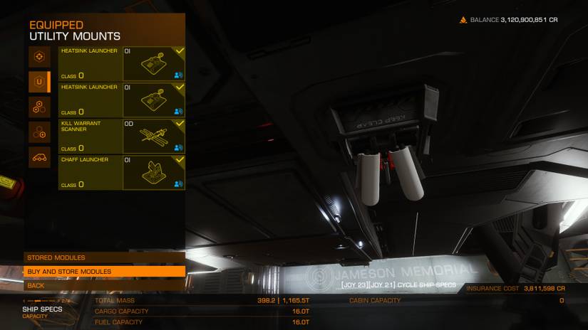 The Utility Mounts page for The Bubble Buster.