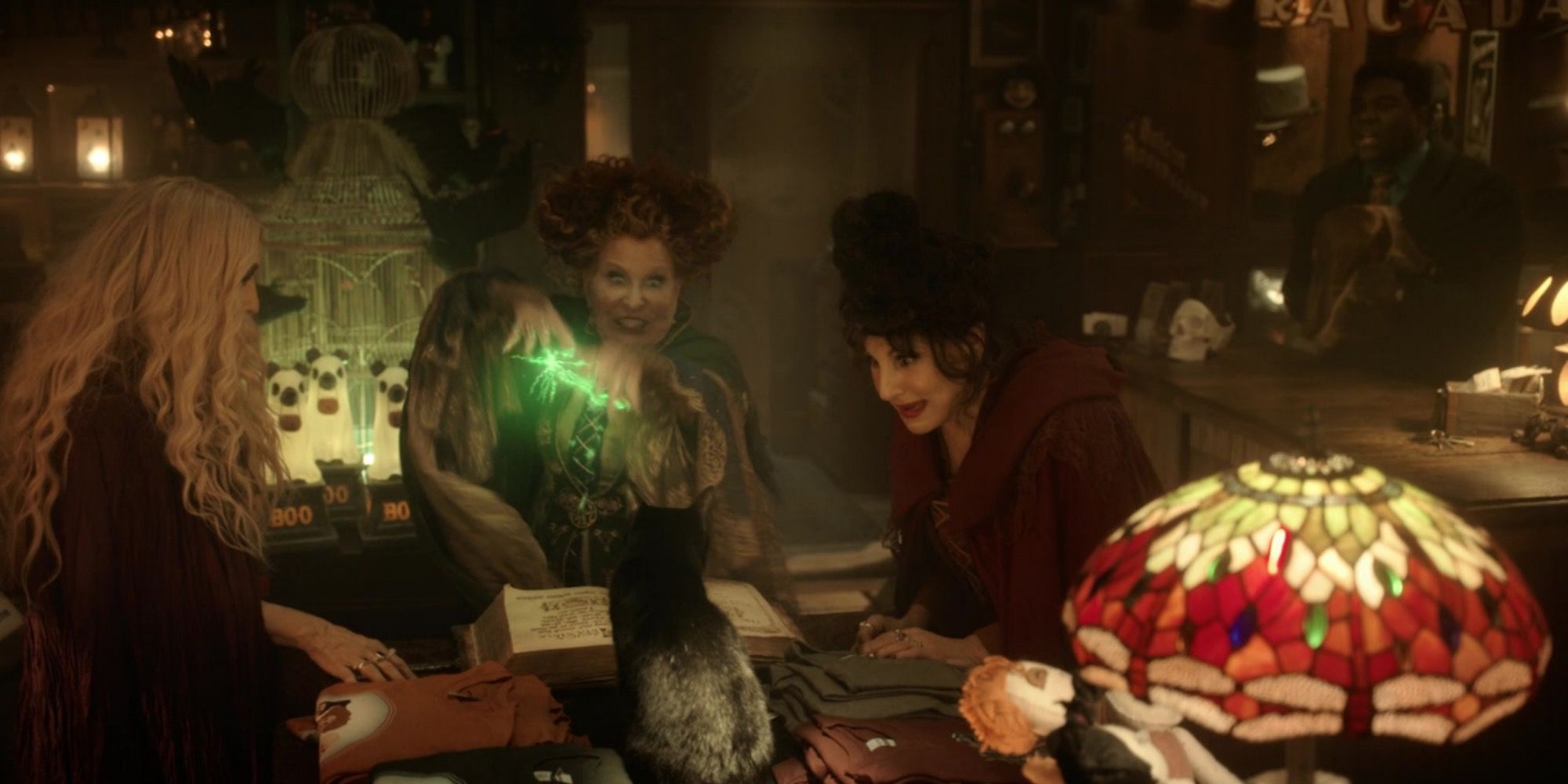 A scene featuring characters in Hocus Pocus 2